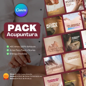 Pack Canva Para Acupuntura - Serviços Digitais