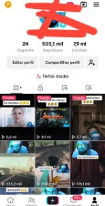 Conta Tiktok 503K Seguidores - Monetizada - Engajada - Social Media