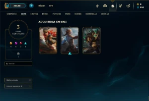 Conta diamante 3 com 25 Champs e 3 Skins ( 55 PDL ) - League of Legends LOL