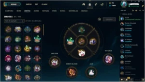 Conta com muitas skins GOLD IV - League of Legends LOL
