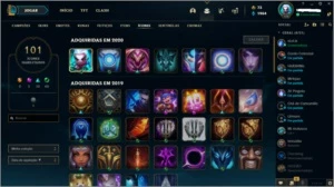 Conta com muitas skins GOLD IV - League of Legends LOL