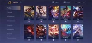 Contas Arena Of Valor - Outros