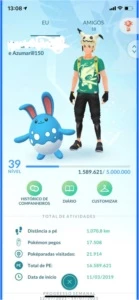Conta pokemon go lvl 39 , conta de 2019 - Pokémon