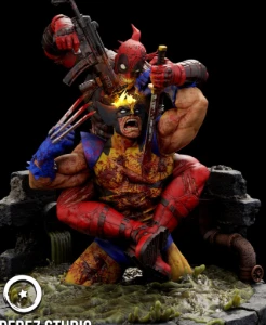 DeadPool vs Walverine  STL - Impressão 3D e STL
