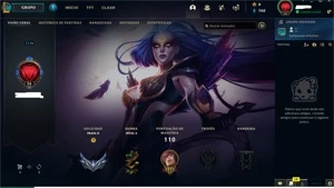LOL,Conta lvl 56, Prata2 , so Skin boa - League of Legends