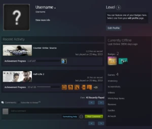 Conta Antiga Steam 19 Anos (2003) Medalhas 5/10 Anos + Email