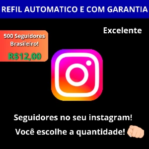 Seguidores Brasileiros Instagram - Escolha a quantidade!