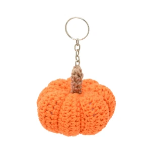 Chaveiro Abóbora Laranja em Amigurumi - Artesanato e Personalizados