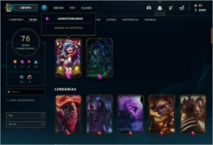 VENDO CONTA PLATINA 2 BARATO - League of Legends LOL