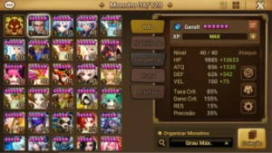 Conta Summoners War 33 nat 5