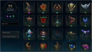 D4 Com mais de 130 skins - League of Legends LOL