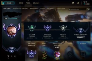 D4 Com mais de 130 skins - League of Legends LOL