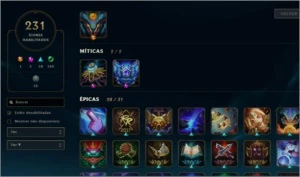 D4 Com mais de 130 skins - League of Legends LOL
