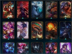 D4 Com mais de 130 skins - League of Legends LOL