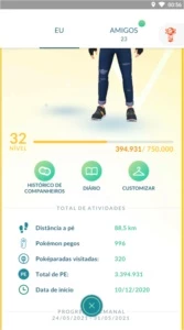 Conta pokemon go lv 32 - Pokémon