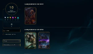CONTA LVL 40 - 40 campeões e 10 skins sendo 5 LEGADO - League of Legends LOL