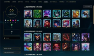 conta mestre - League of Legends LOL