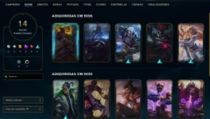 conta mestre - League of Legends LOL