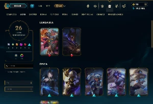Platina 2 com 80 Champs e 28 Skins ( MONO JG ) - League of Legends LOL