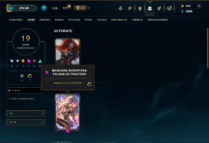 Mestre com 90 Champs e 19 Skins +1 Prestigio - League of Legends LOL