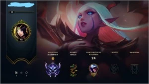Conta diamante 4 56% de win rate lvl 42 - League of Legends LOL