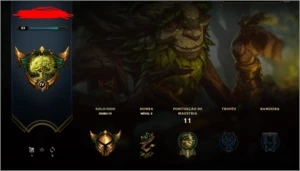 CONTA LOL GOLD 4 WINRATE ALTO - League of Legends