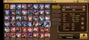 vendo conta summoners war no global com 50 nat 5 / 250- 5*