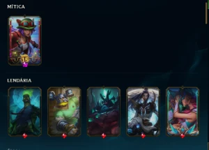 Conta Esmeralda 1 Nivel 284 - Todos Os Campeões - 69 Skins - League of Legends LOL