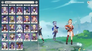 Genshin Impact com Ganyu+Bis
