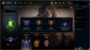 Conta Diamante 4 honra nvl 5 - League of Legends LOL