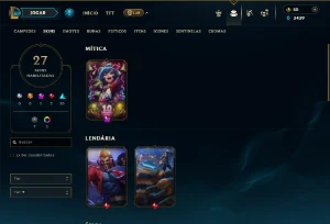 Mestre com 70 Champs e 23 Skins + 5 Vitoriosas - League of Legends LOL