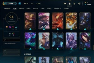 CONTA LVL 335 TODOS OS CAMPEÕES  48 SKIN EPICAS - League of Legends LOL