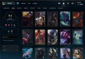 CONTA LVL 335 TODOS OS CAMPEÕES  48 SKIN EPICAS - League of Legends LOL