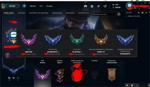 CONTA DIAMANTE 1 170+SKINS 3 ULTIMATES - League of Legends LOL