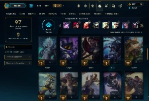 Conta Diamante 3 com 55 Champs e 26 Skins +2 Prestigios - League of Legends LOL