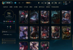 Conta Diamante 3 com 55 Champs e 26 Skins +2 Prestigios - League of Legends LOL
