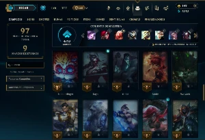 Conta Diamante 3 com 55 Champs e 26 Skins +2 Prestigios - League of Legends LOL