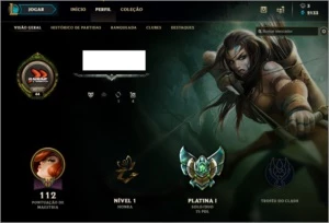 Conta platina 1 EX DIAMANTE 5 - League of Legends LOL