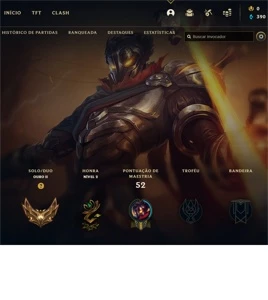 conta de lol ouro 2 mmr alto - League of Legends