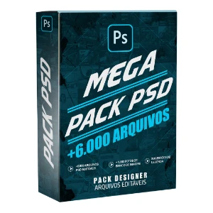 Mega Pack de imagens editáveis - Artes e Templates Artes Canva