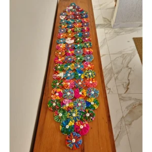 Trilho de Mesa Artesanal em Tecido