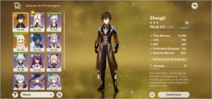 Zhongli + 5600 Primogens Conta Genshin Impact