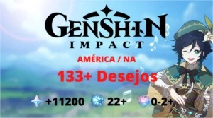 Genshin impact - Conta Inicial com 133+ Rolls