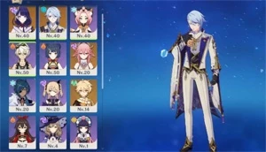 Conta AR30 Miko+Raiden+Ayato - Genshin Impact