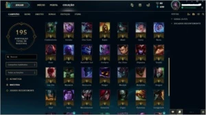 Vendo conta smurf borda de platina sem ter feito a md10 - League of Legends LOL