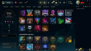 Conta LOL LVL 224 | 160 Campeões| 91 Skins |UNRANKED| 2016 - League of Legends