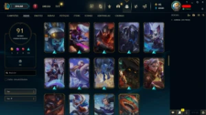 Conta LOL LVL 224 | 160 Campeões| 91 Skins |UNRANKED| 2016 - League of Legends