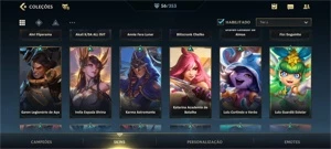 WILD RIFT MESTRE 56 SKINS; {6 LENDÁRIAS}; LENDA ARAM - League of Legends: Wild Rift LOL WR