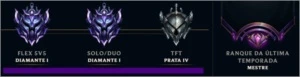 PROMOÇÃO CONTA COM 674 SKIN, MMR MESTRE - League of Legends LOL