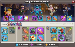 Clash of Clans FULL Acesso CV 14 - 6 Construtores - 4kGemas